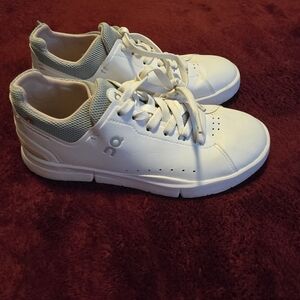 On Women's White Athletic Shoes